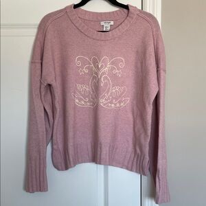 Pink Swan Sweater